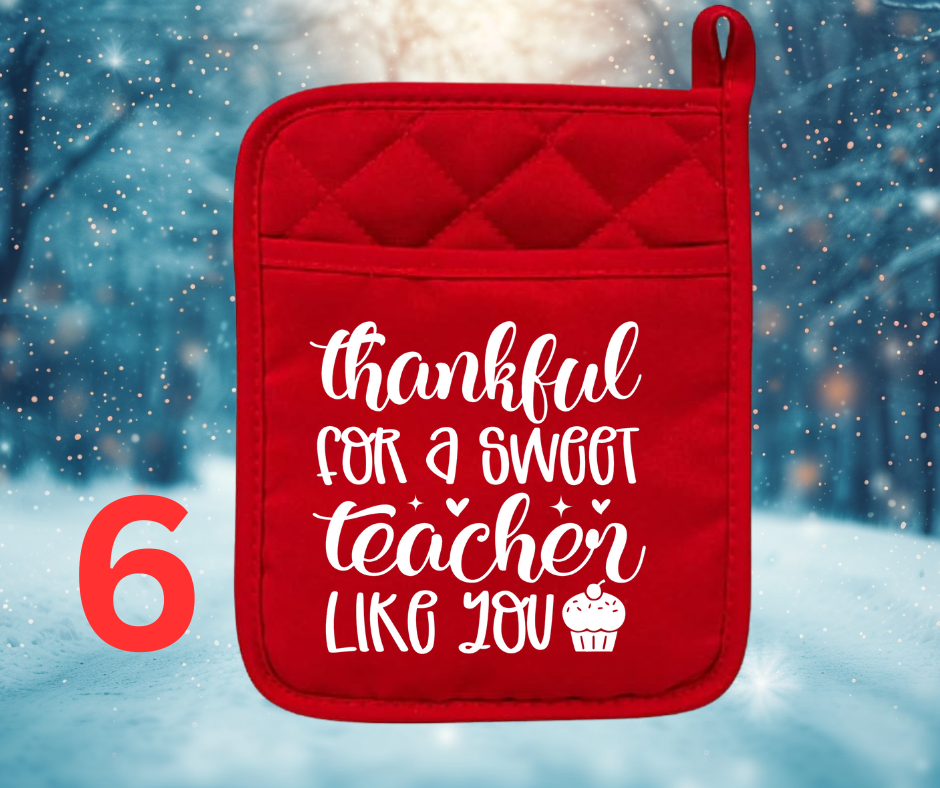 CHRISTMAS TEACHER POT HOLDER