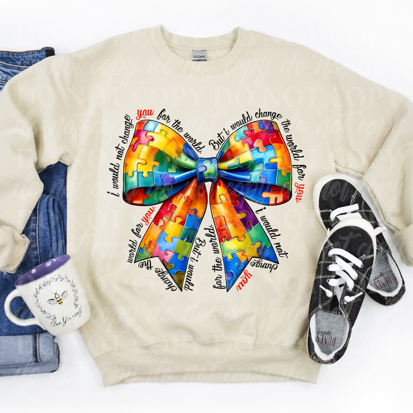 AUTISM AWARENESS BOW