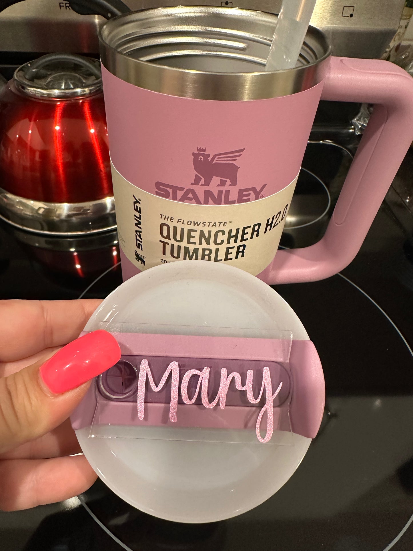 40/30 oz Clear name tag