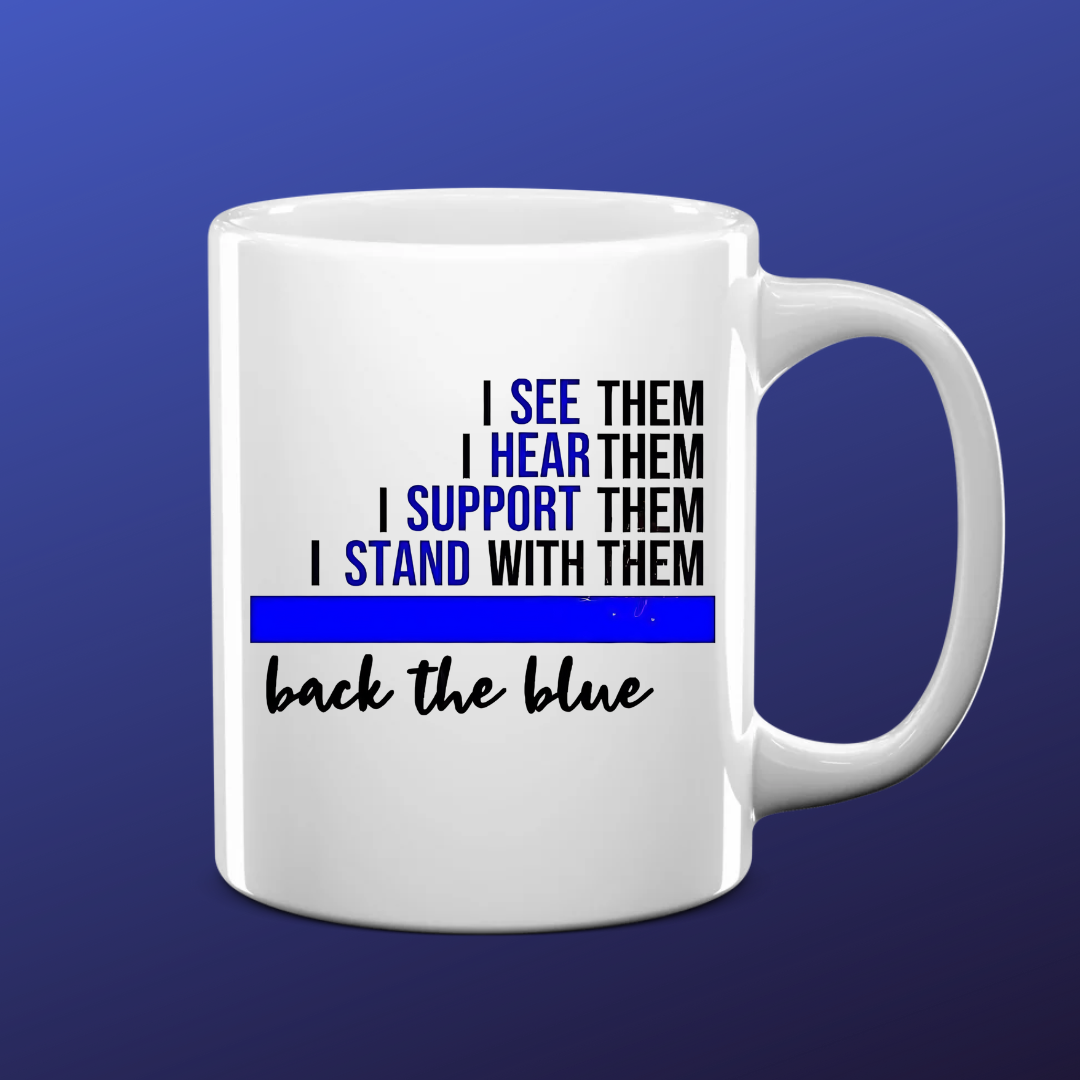 SUPPORT BLUE LINE MUG