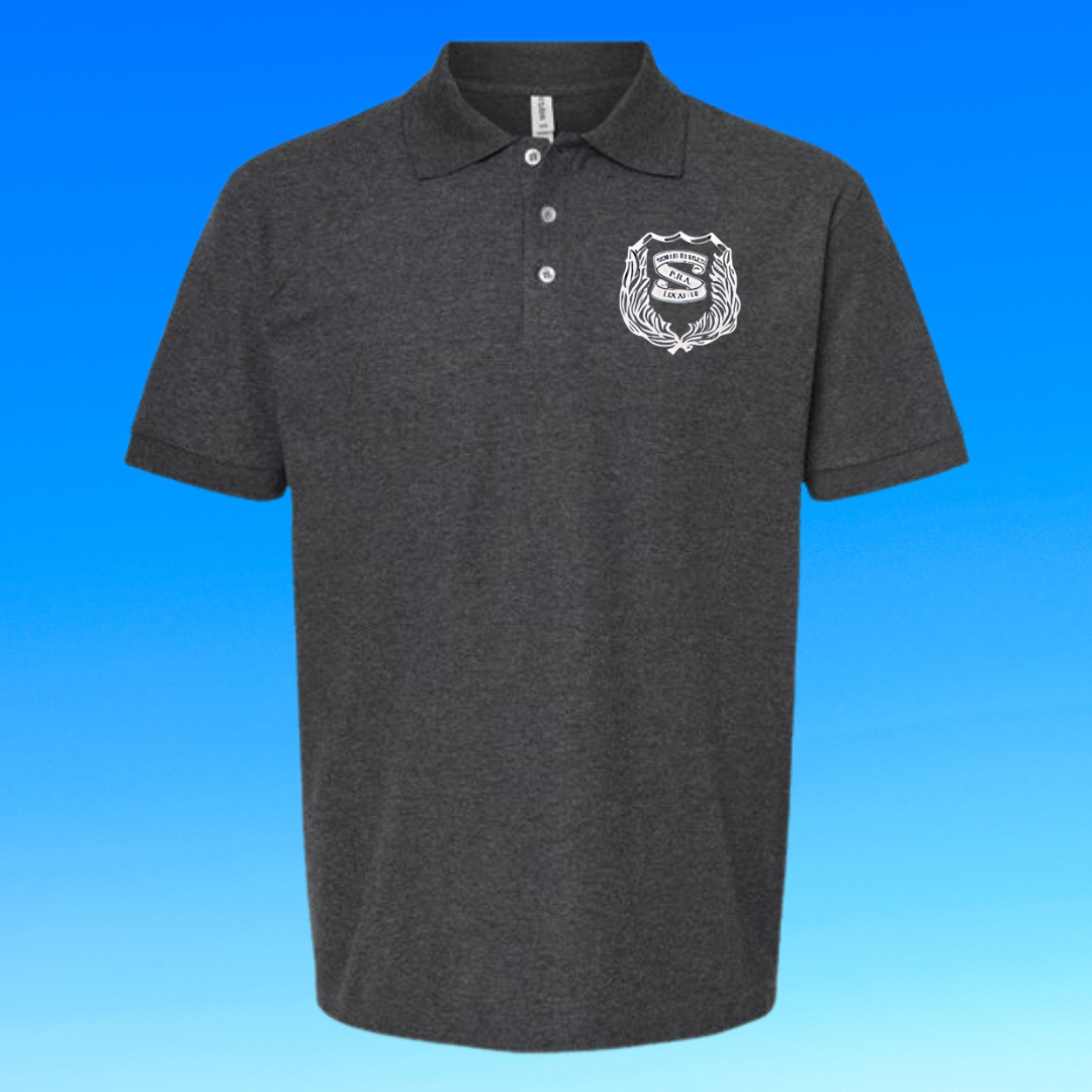 NB PBA LOCAL 18 POLO WHITE LOGO