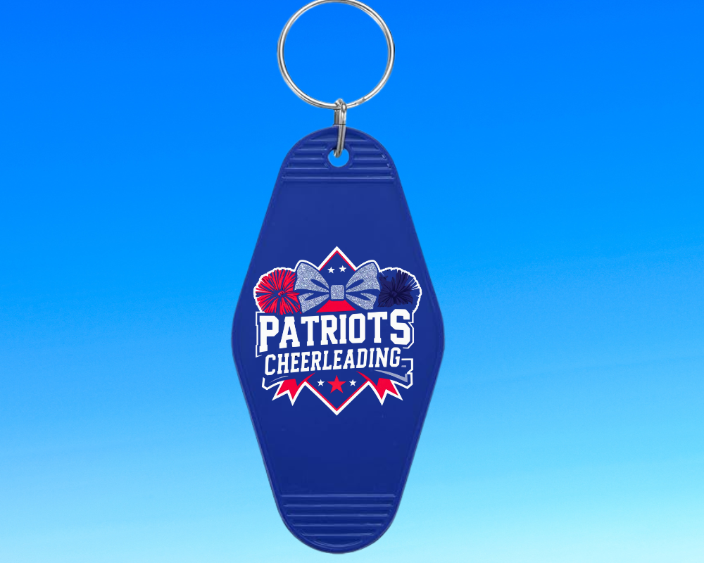 SEC PATRIOTS REC CHEER KEYCHAIN BOW