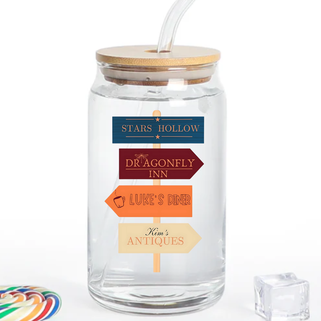 STREET SIGN 16 OZ GLASS