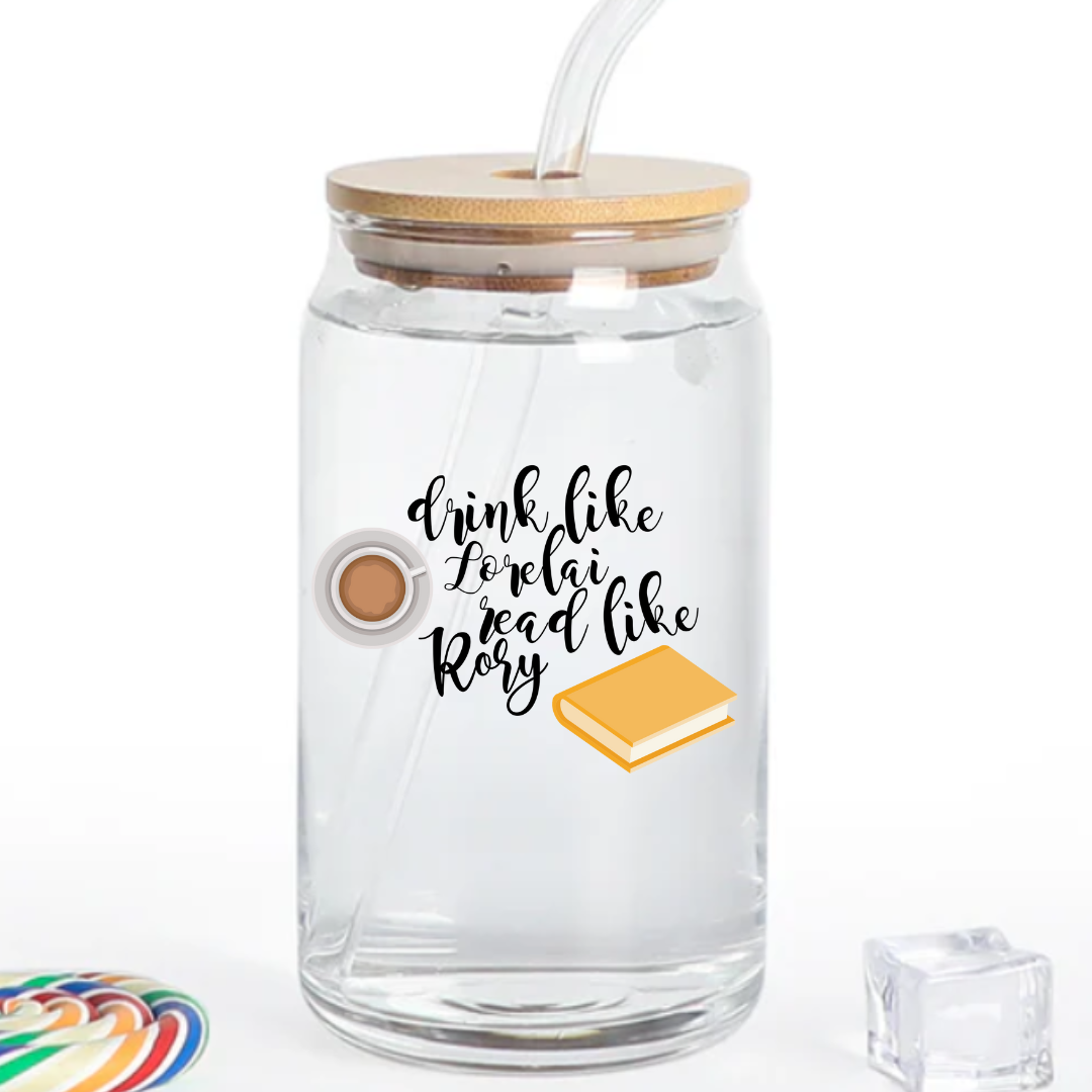 DRINK LORELEI READ LIKE RORY 16 OZ GLASS