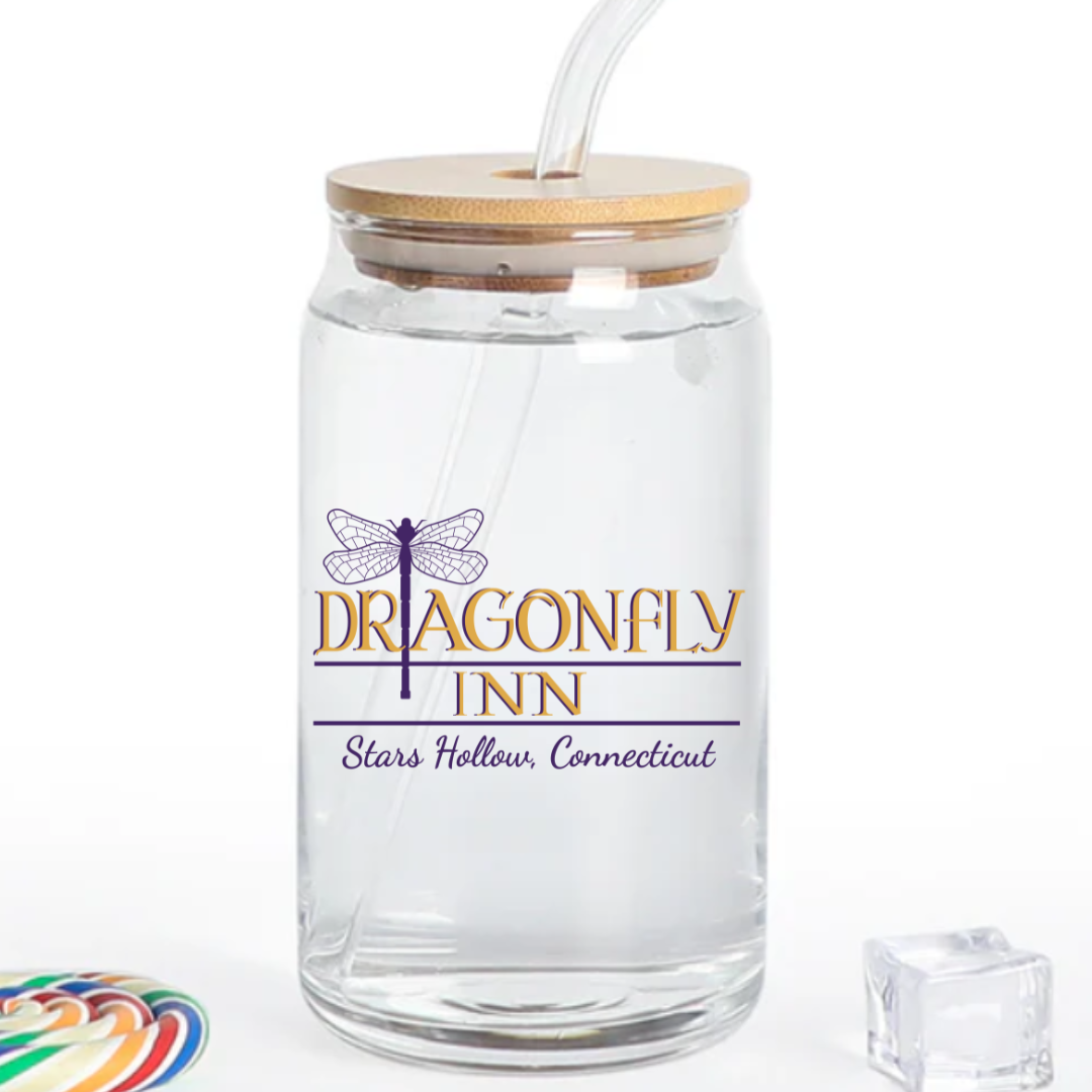 DRAGONFLY INN 16 OZ GLASS