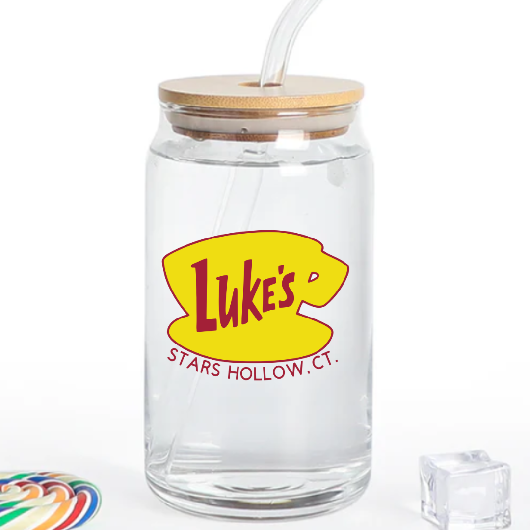 LUKES STARS HOLLOW 16 OZ GLASS