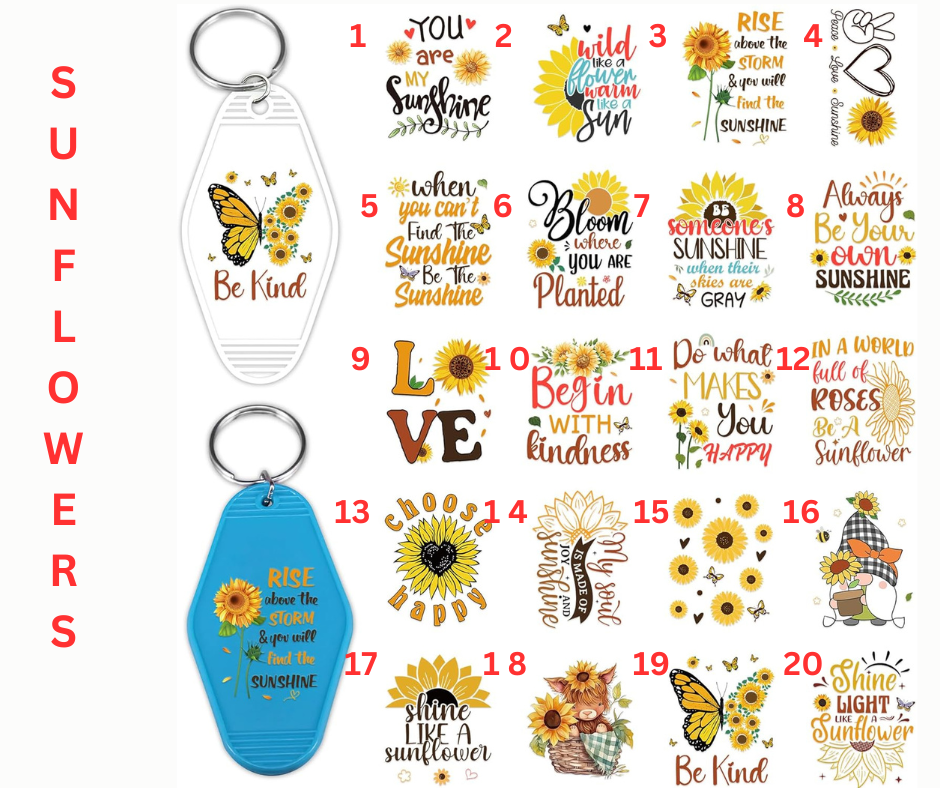 SUNFLOWERS KEYCHAINS