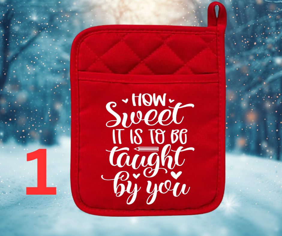 CHRISTMAS TEACHER POT HOLDER