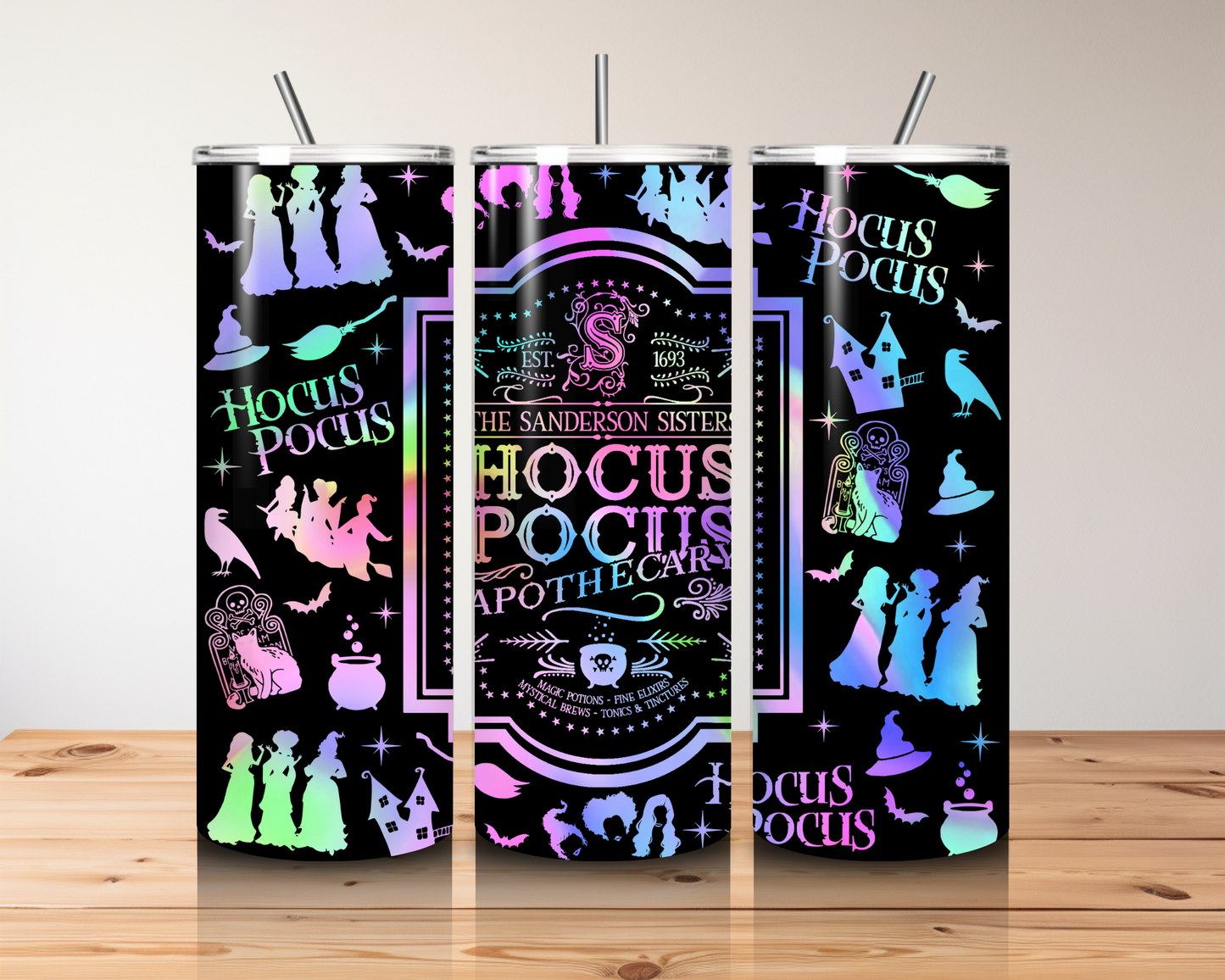 HOCUS POCUS COLORFUL 20 OZ TUMBLER