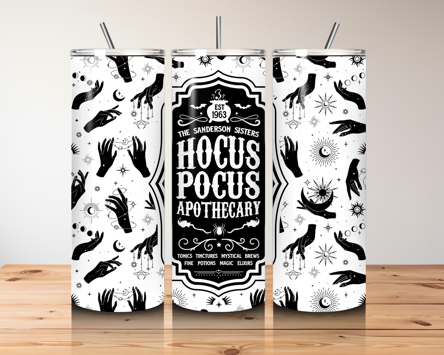 HOCUS POCUS B&W 20 OZ TUMBLER