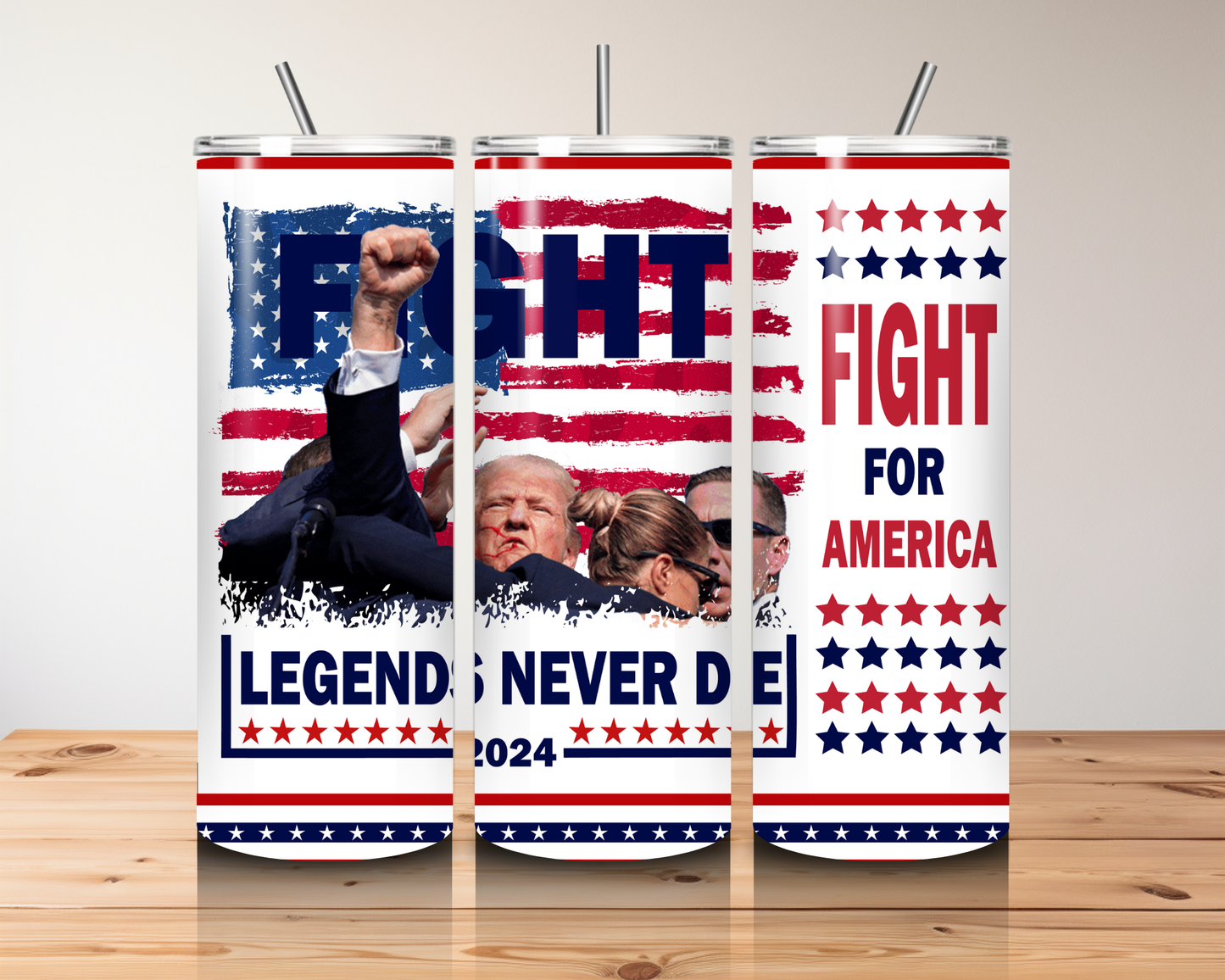 FIGHT FOR AMERICA 20 OZ TUMBLER