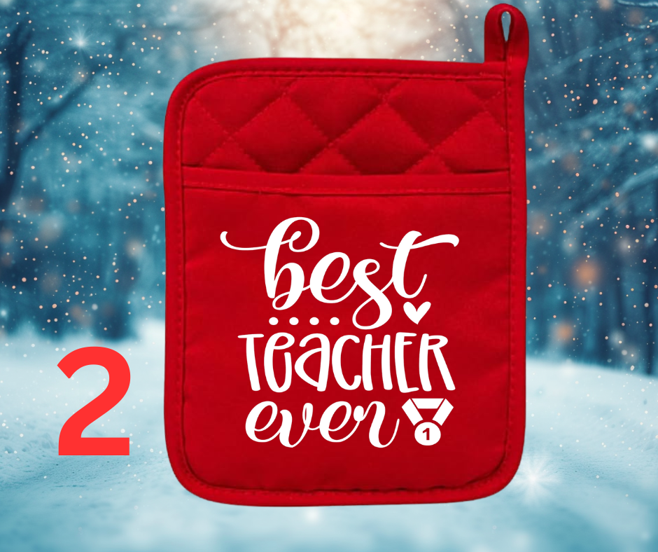 CHRISTMAS TEACHER POT HOLDER