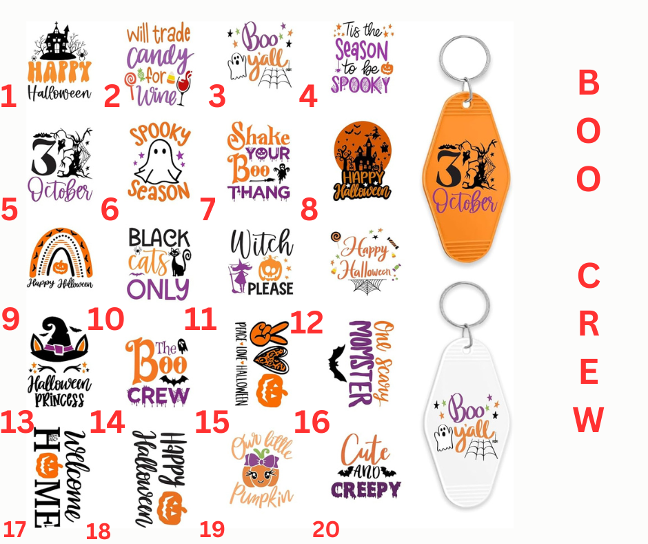 BOO CREW KEYCHAINS