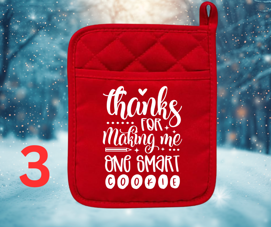 CHRISTMAS TEACHER POT HOLDER