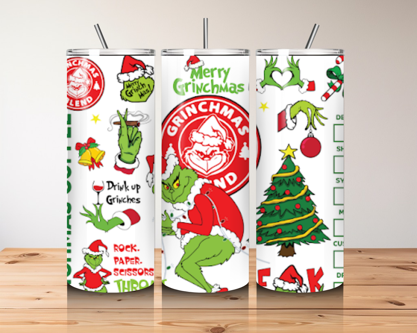 MERRY GRINCHMAS 20 OZ TUMBLER