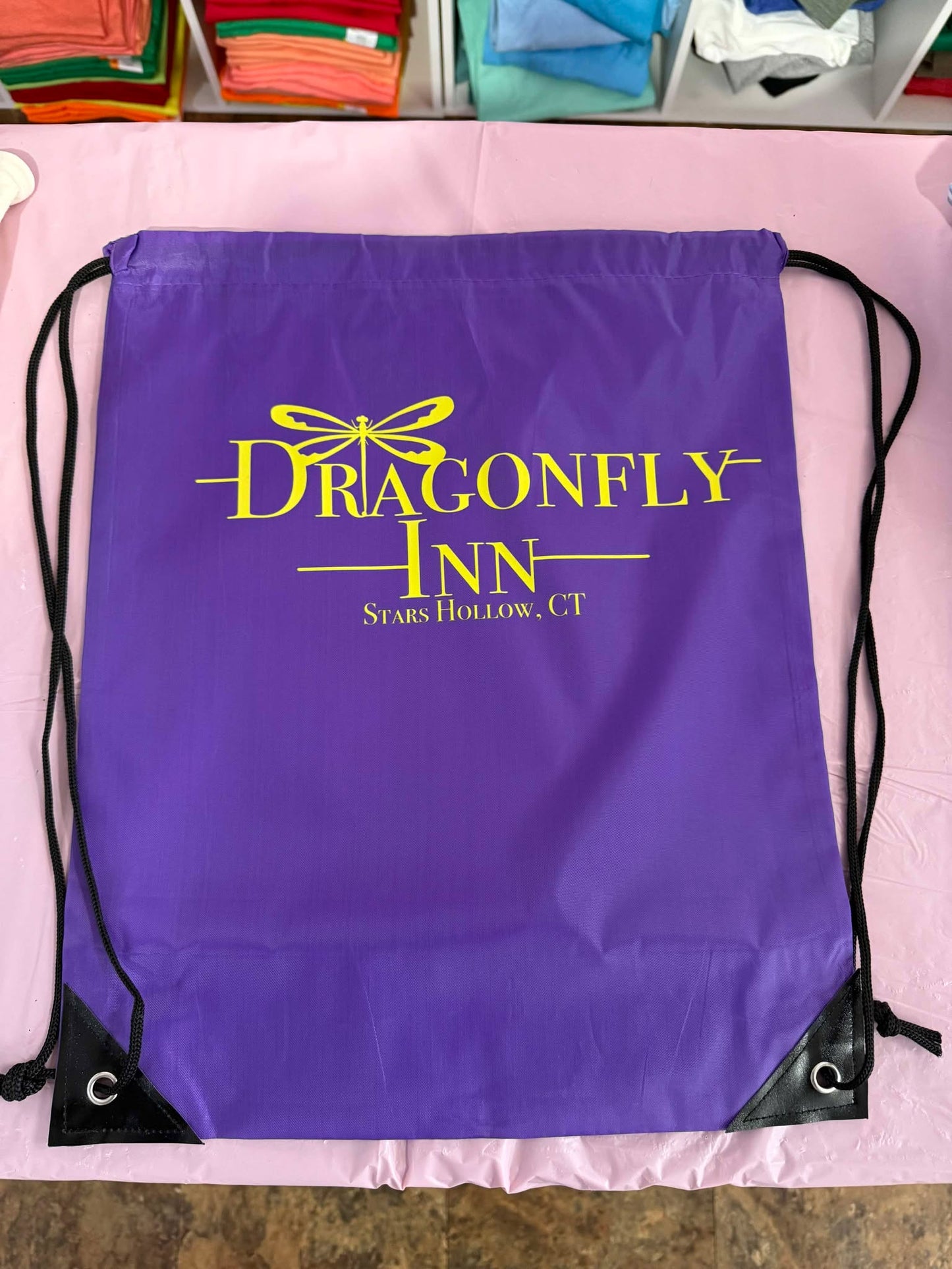 DRAGONFLY INN DRAWSTRING BACKPACK