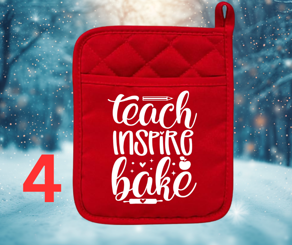 CHRISTMAS TEACHER POT HOLDER