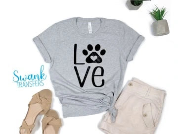 LOVE PAW PRINT HEART