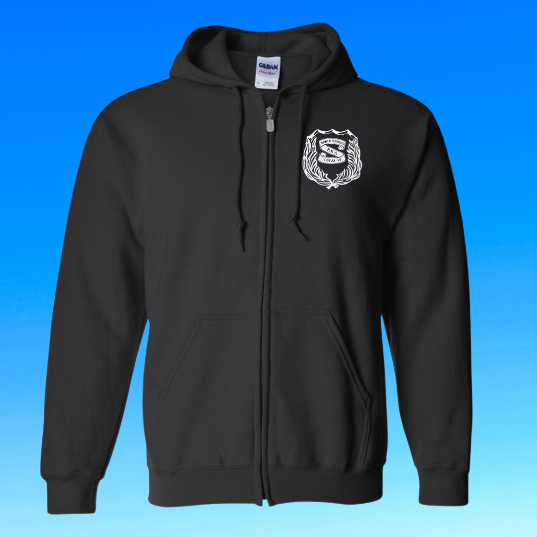NB PBA LOCAL 18 FULL ZIP WHITE LOGO – SSavvy Designs
