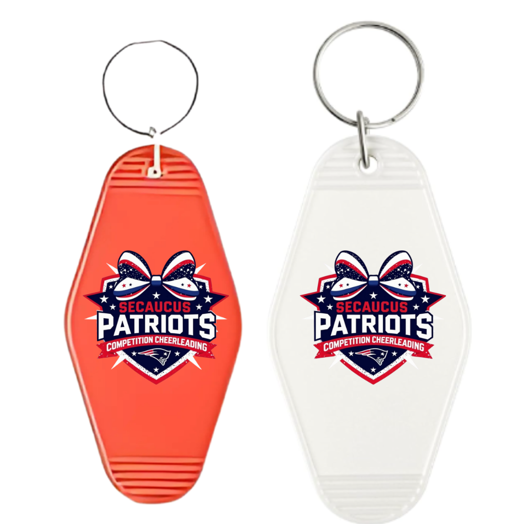 SEC PATRIOTS COMP CHEER KEYCHAIN