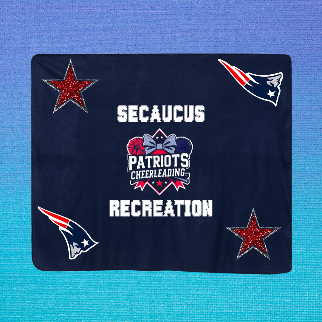 SEC PATRIOTS REC CHEER BLANKET BOW