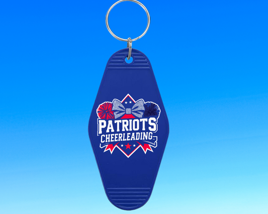 SEC PATRIOTS REC CHEER KEYCHAIN BOW